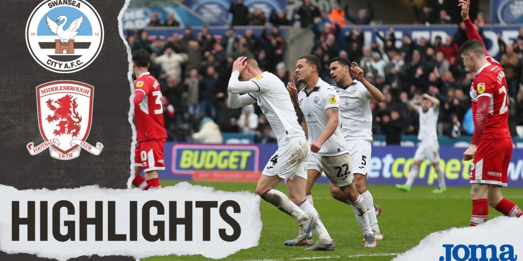 Highlights Swansea City V Middlesbrough Swansea